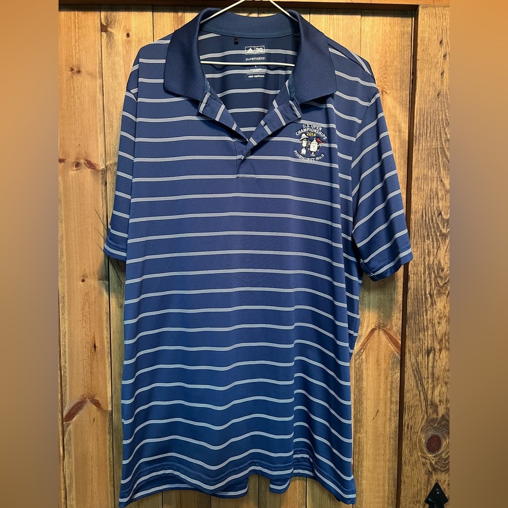 Men’s Large Adidas Pure Motion 2014 Men & Women’s US Open Pinehurst golf polo
